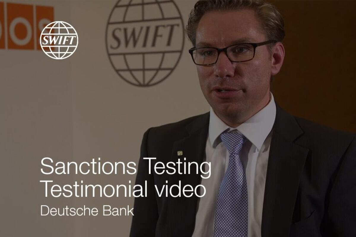Sanctions Testing Testimonial Video - Deutsche Bank